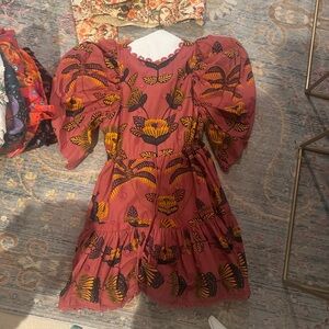 FARM Rio Mini Dress in Pink and Yellow